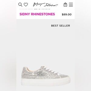 Betsy Johnson rhinestone sneaker